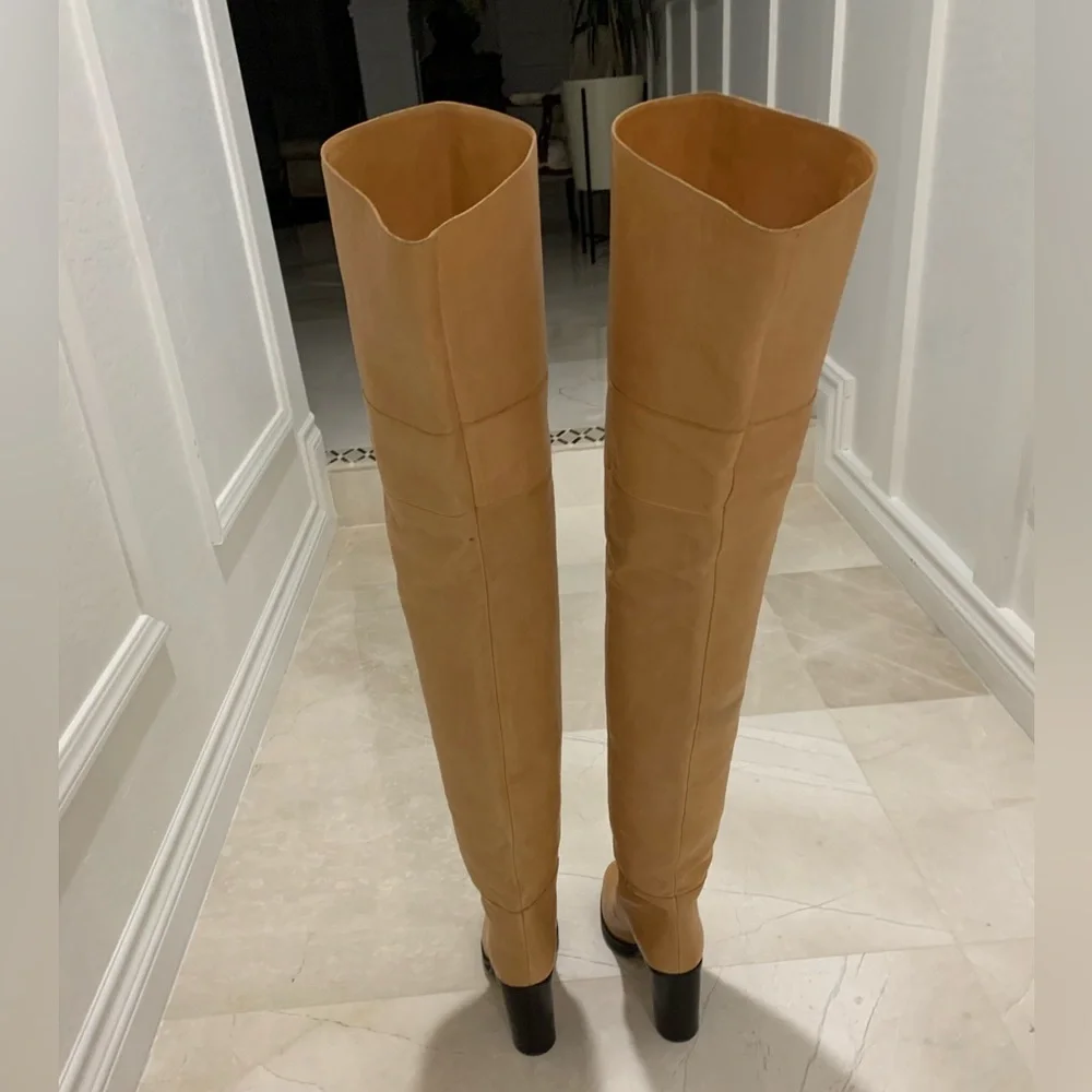 ISABEL MARANT Tan Lurna Tall Boots Size 37